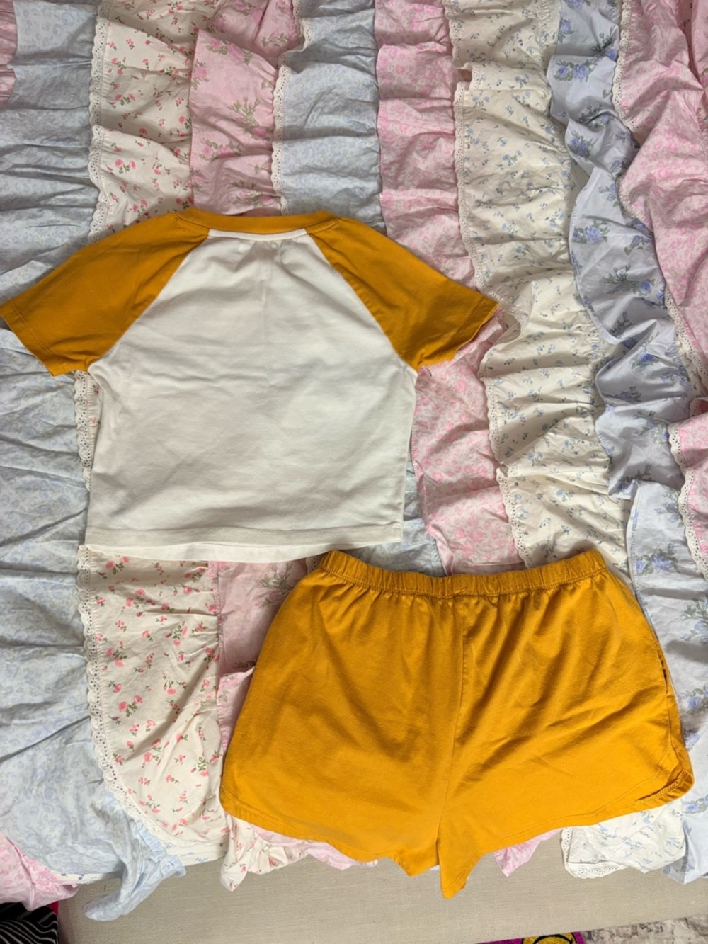 Colsie Yellow Striped Two-Piece Set - Picture 3 of 3